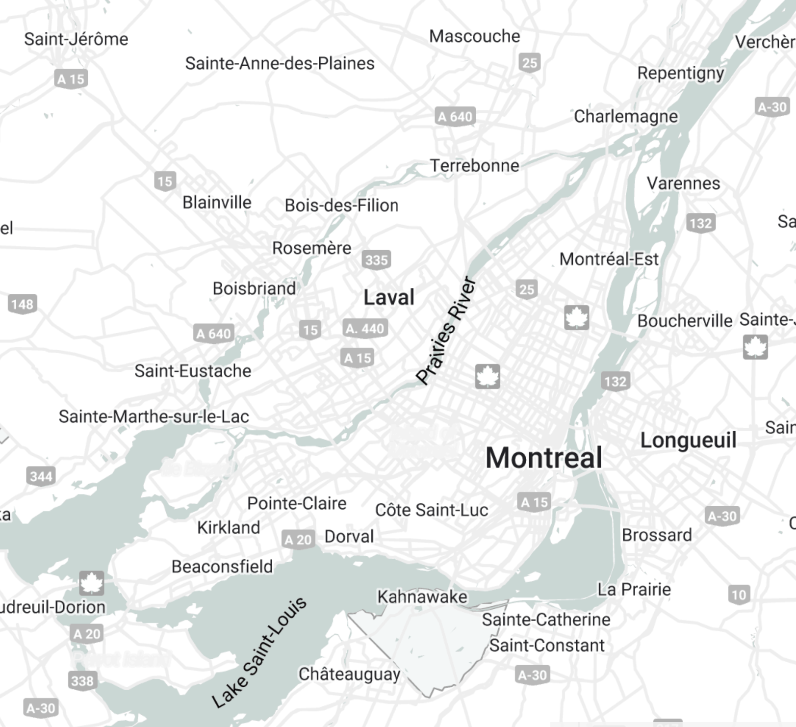 Services disponibles dans le Grand Montréal